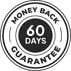 60 day money back guarantee seal